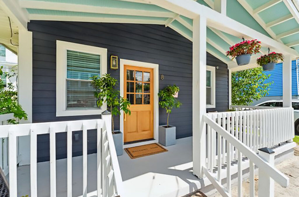 Exterior Renovations for adding a porch to an existing home.